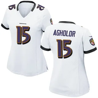 Nelson Agholor Baltimore Ravens Women's Game Nike Jersey - White