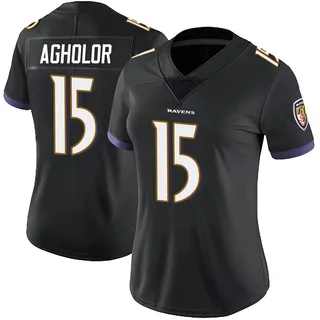 Nelson Agholor Baltimore Ravens Women's Limited Alternate Vapor Untouchable Nike Jersey - Black