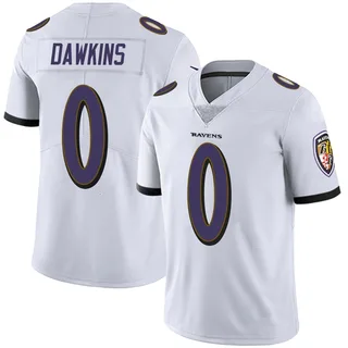 Nick Dawkins Baltimore Ravens Men's Limited Vapor Untouchable Nike Jersey - White