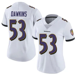 Nick Dawkins Baltimore Ravens Women's Limited Vapor Untouchable Nike Jersey - White