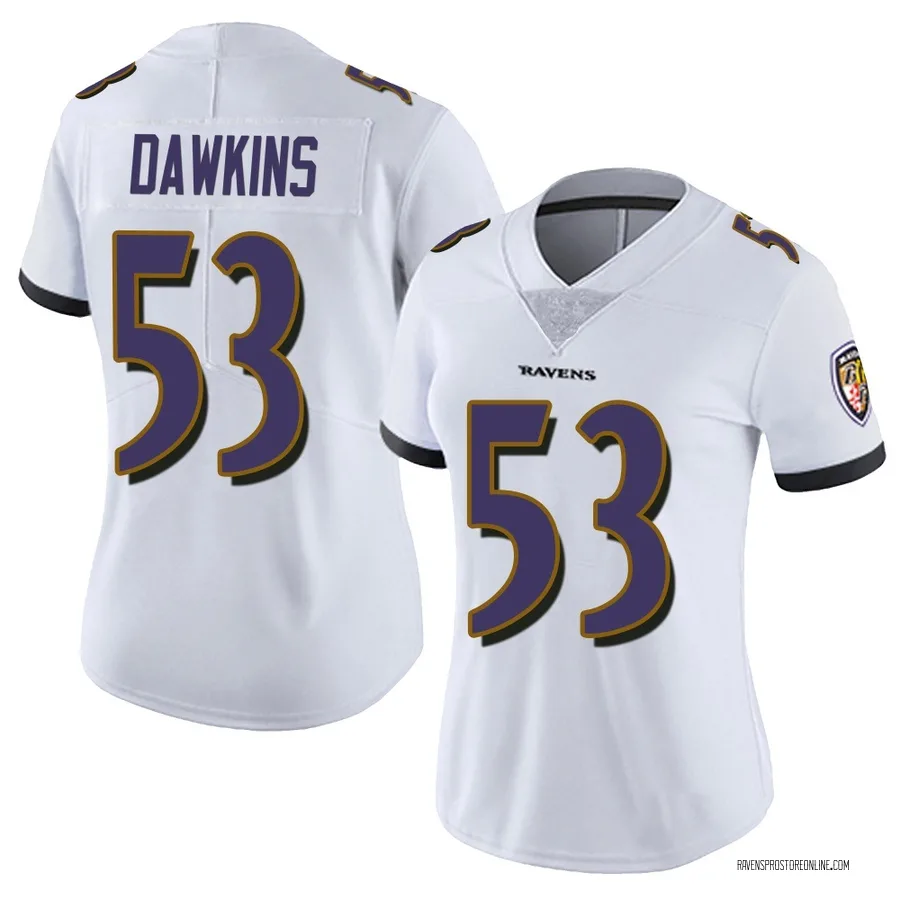 Nick Dawkins Baltimore Ravens Women's Limited Vapor Untouchable Nike Jersey - White