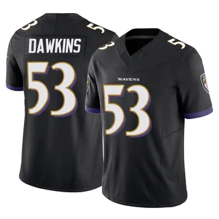 Nick Dawkins Baltimore Ravens Youth Limited Vapor F.U.S.E. Nike Jersey - Black