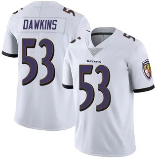 Nick Dawkins Baltimore Ravens Youth Limited Vapor Untouchable Nike Jersey - White