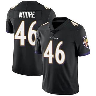 Nick Moore Baltimore Ravens Men's Limited Alternate Vapor Untouchable Nike Jersey - Black