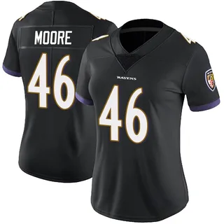 Nick Moore Baltimore Ravens Women's Limited Alternate Vapor Untouchable Nike Jersey - Black