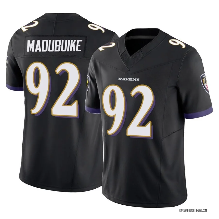 Nnamdi Madubuike Baltimore Ravens Men's Limited Vapor F.U.S.E. Nike Jersey - Black