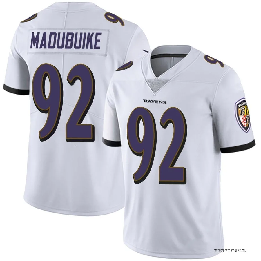 Nnamdi Madubuike Baltimore Ravens Men's Limited Vapor Untouchable Nike Jersey - White