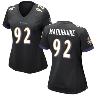 Nnamdi Madubuike Baltimore Ravens Women's Game Nike Jersey - Black