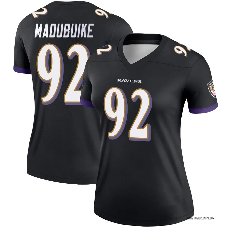 Nnamdi Madubuike Baltimore Ravens Women's Legend Nike Jersey - Black