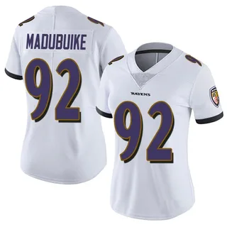 Nnamdi Madubuike Baltimore Ravens Women's Limited Vapor Untouchable Nike Jersey - White