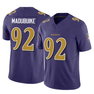 Nnamdi Madubuike Baltimore Ravens Youth Limited Vapor F.U.S.E. Nike Jersey - Purple