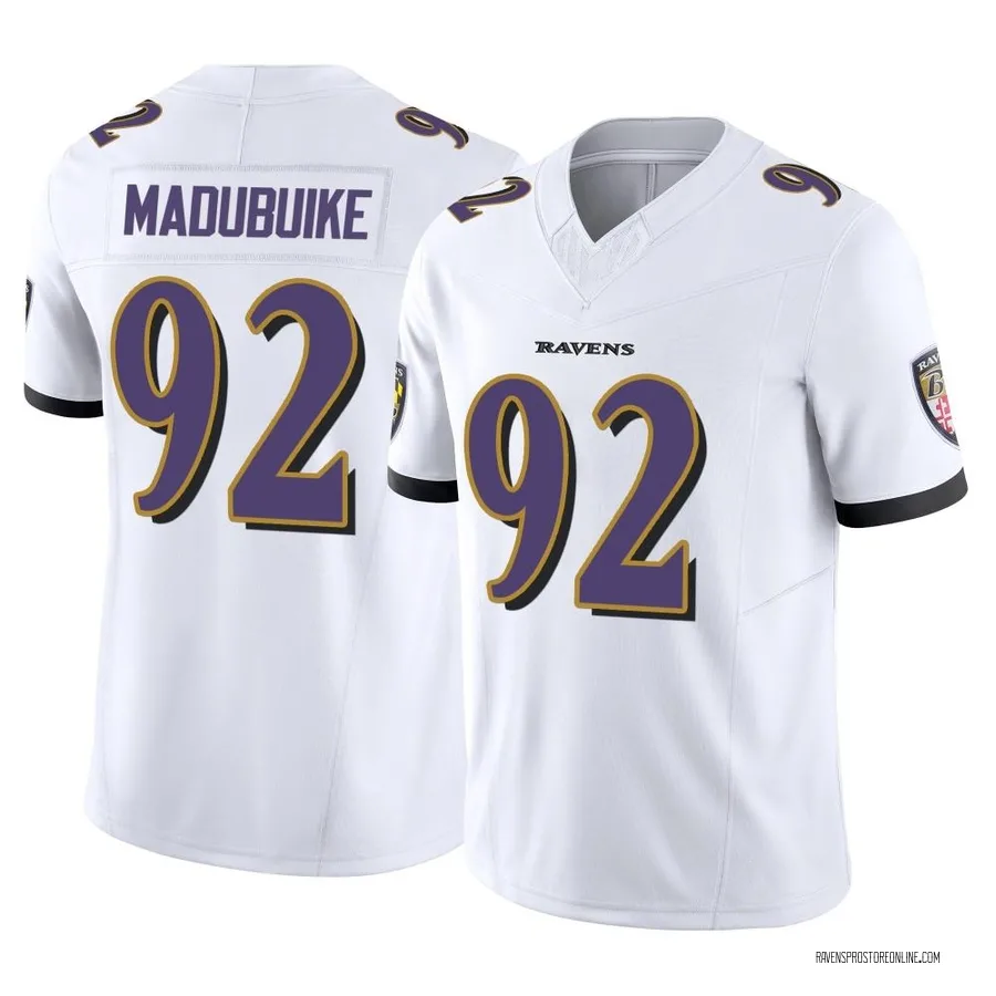 Nnamdi Madubuike Baltimore Ravens Youth Limited Vapor F.U.S.E. Nike Jersey - White