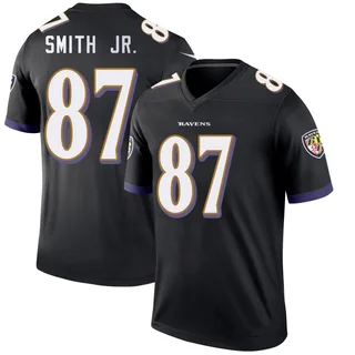 Octavian Smith Jr. Baltimore Ravens Men's Legend Nike Jersey - Black