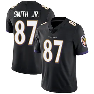 Octavian Smith Jr. Baltimore Ravens Men's Limited Alternate Vapor Untouchable Nike Jersey - Black