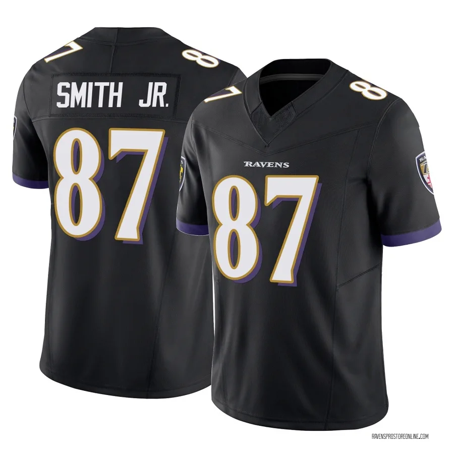 Octavian Smith Jr. Baltimore Ravens Men's Limited Vapor F.U.S.E. Nike Jersey - Black