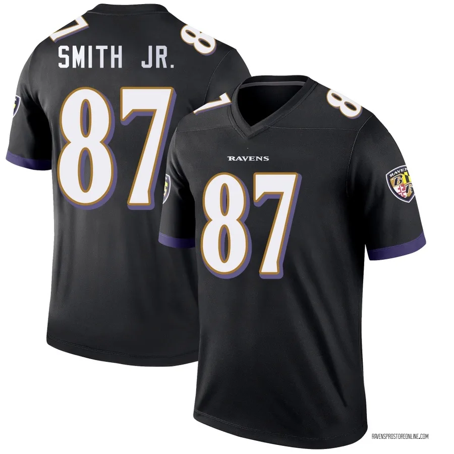 Octavian Smith Jr. Baltimore Ravens Youth Legend Nike Jersey - Black
