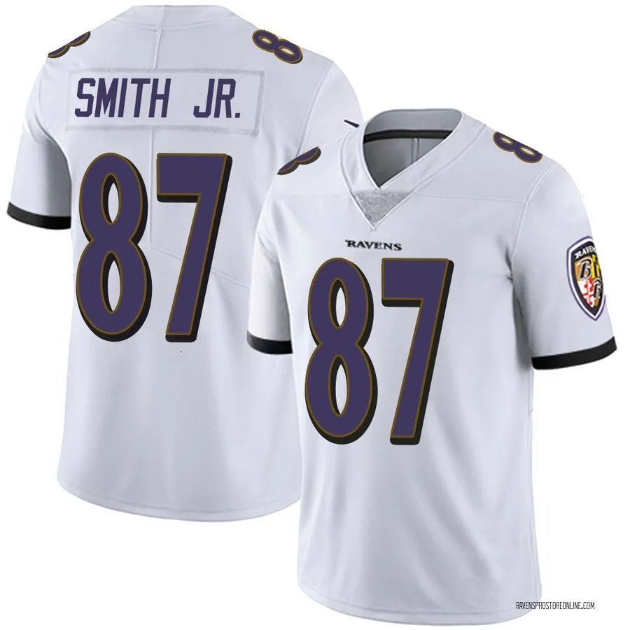 Octavian Smith Jr. Baltimore Ravens Youth Limited Vapor Untouchable Nike Jersey - White