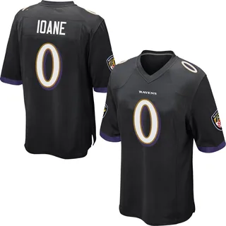 Olaivavega Ioane Baltimore Ravens Men's Game Jersey - Black