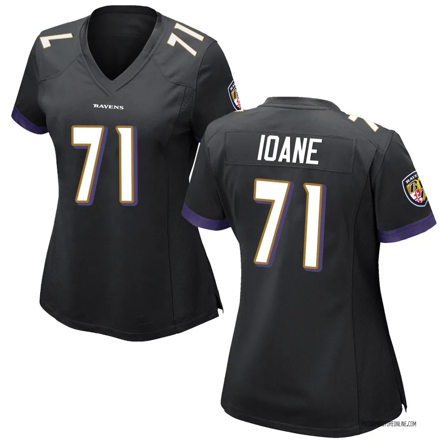Olaivavega Ioane Baltimore Ravens Women's Game Nike Jersey - Black