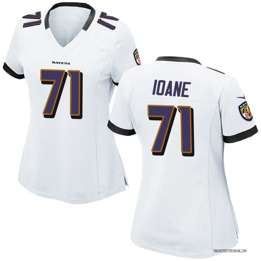 Olaivavega Ioane Baltimore Ravens Women's Game Nike Jersey - White