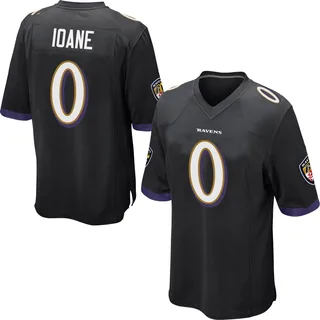 Olaivavega Ioane Baltimore Ravens Youth Game Nike Jersey - Black