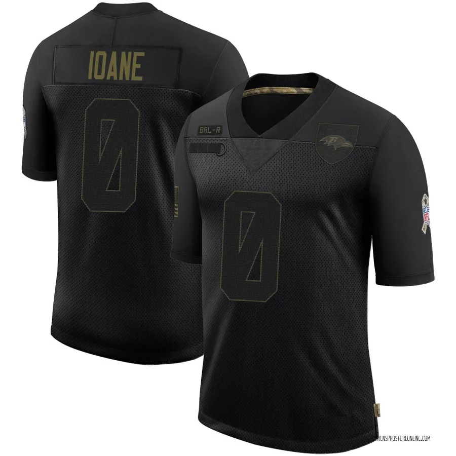 Olaivavega Ioane Baltimore Ravens Youth Limited 2020 Salute To Service Nike Jersey - Black