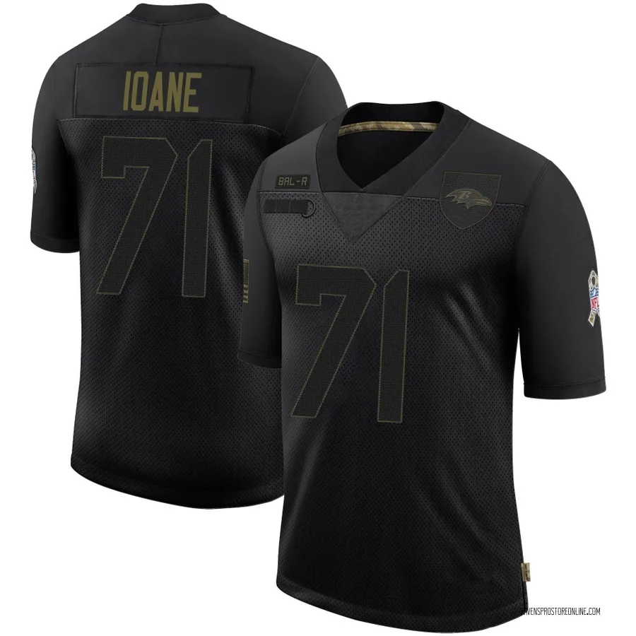 Olaivavega Ioane Baltimore Ravens Youth Limited 2020 Salute To Service Nike Jersey - Black