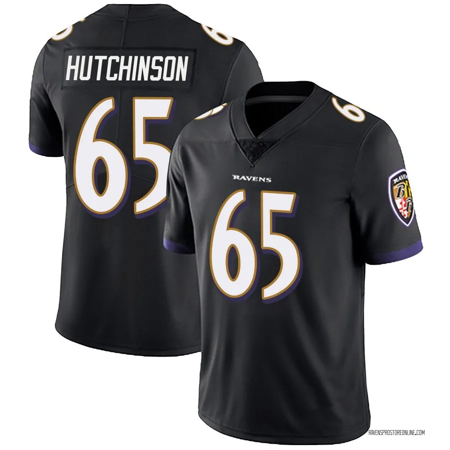 Ozzie Hutchinson Baltimore Ravens Men's Limited Alternate Vapor Untouchable Nike Jersey - Black