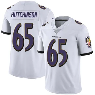 Ozzie Hutchinson Baltimore Ravens Men's Limited Vapor Untouchable Nike Jersey - White