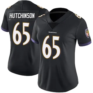Ozzie Hutchinson Baltimore Ravens Women's Limited Alternate Vapor Untouchable Nike Jersey - Black