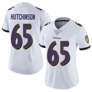 Ozzie Hutchinson Baltimore Ravens Women's Limited Vapor Untouchable Nike Jersey - White