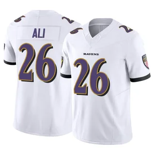 Rasheen Ali Baltimore Ravens Men's Limited Vapor F.U.S.E. Nike Jersey - White