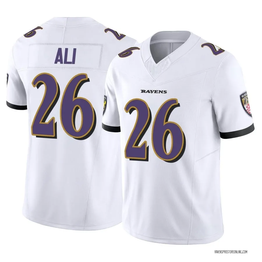 Rasheen Ali Baltimore Ravens Men's Limited Vapor F.U.S.E. Nike Jersey - White