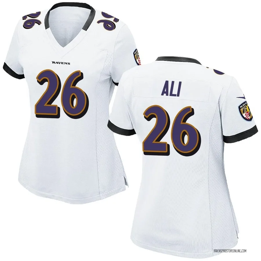 Rasheen Ali Baltimore Ravens Women's Game Nike Jersey - White