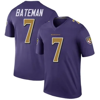 Rashod Bateman Baltimore Ravens Men's Color Rush Legend Nike Jersey - Purple