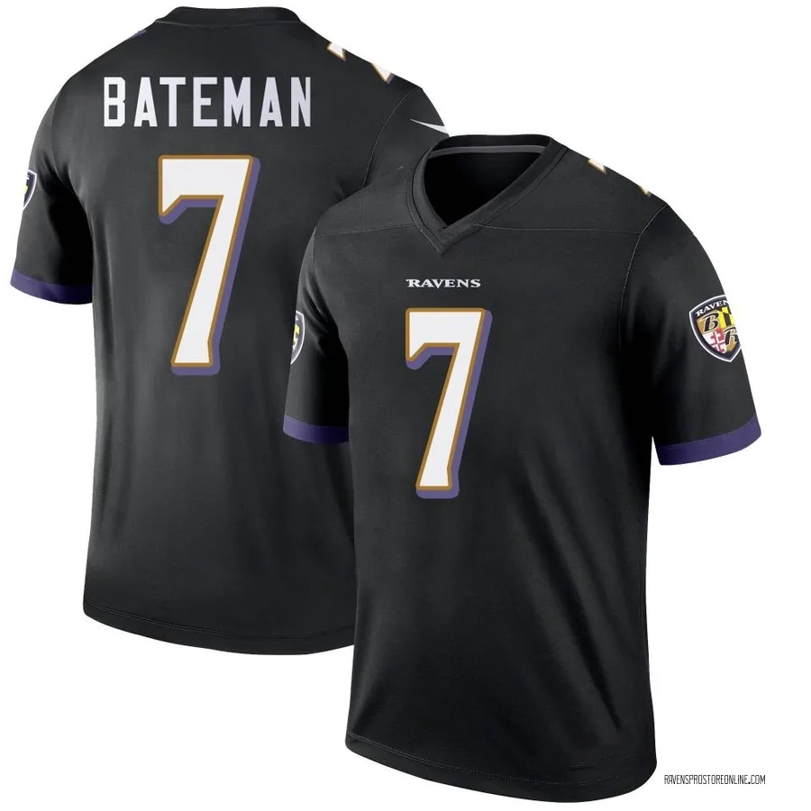 Rashod Bateman Baltimore Ravens Men's Legend Nike Jersey - Black