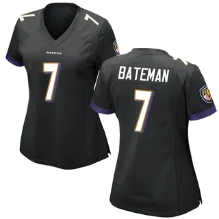 Rashod Bateman Baltimore Ravens Women's Game Nike Jersey - Black