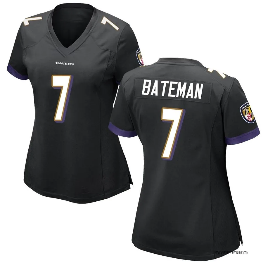 Rashod Bateman Baltimore Ravens Women's Game Nike Jersey - Black