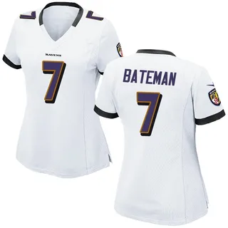 Rashod Bateman Baltimore Ravens Women's Game Nike Jersey - White