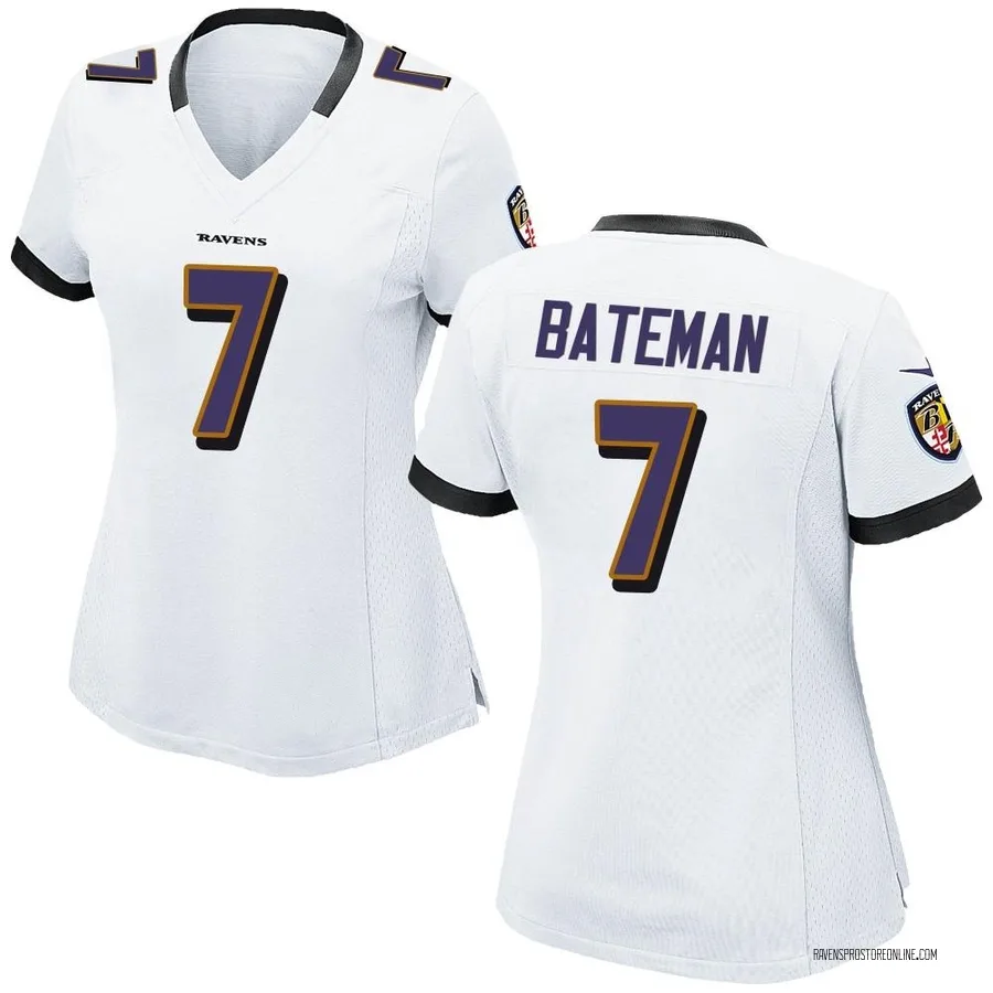 Rashod Bateman Baltimore Ravens Women's Game Nike Jersey - White