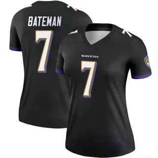 Rashod Bateman Baltimore Ravens Women's Legend Nike Jersey - Black