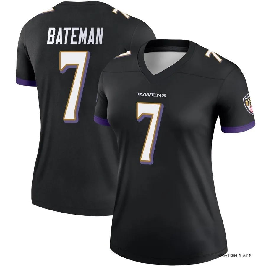 Rashod Bateman Baltimore Ravens Women's Legend Nike Jersey - Black