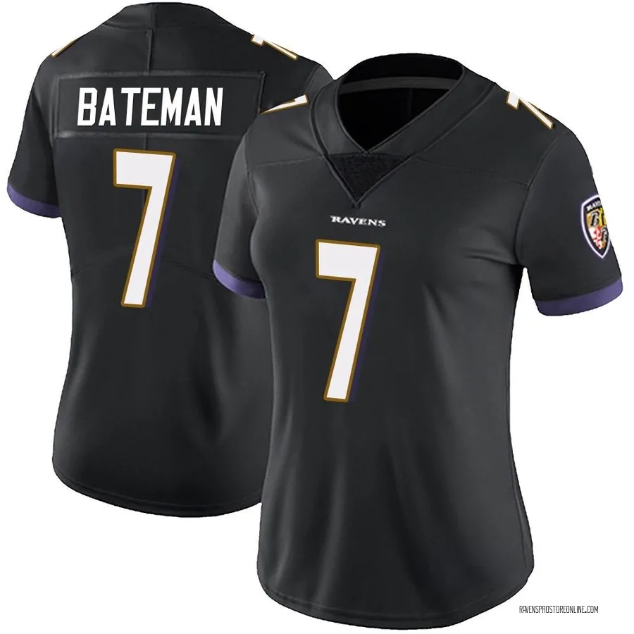 Rashod Bateman Baltimore Ravens Women's Limited Alternate Vapor Untouchable Nike Jersey - Black