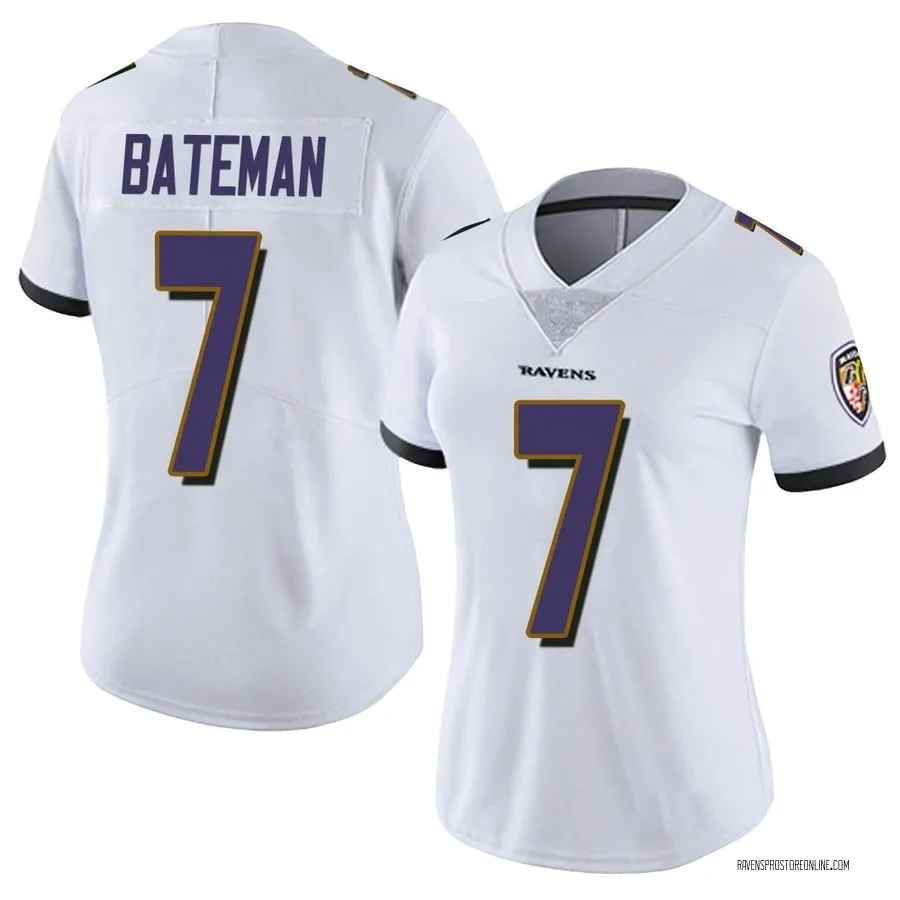 Rashod Bateman Baltimore Ravens Women's Limited Vapor Untouchable Nike Jersey - White