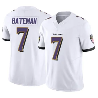 Rashod Bateman Baltimore Ravens Youth Limited Vapor F.U.S.E. Nike Jersey - White