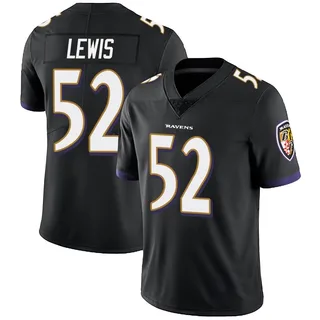 Ray Lewis Baltimore Ravens Men's Limited Alternate Vapor Untouchable Nike Jersey - Black