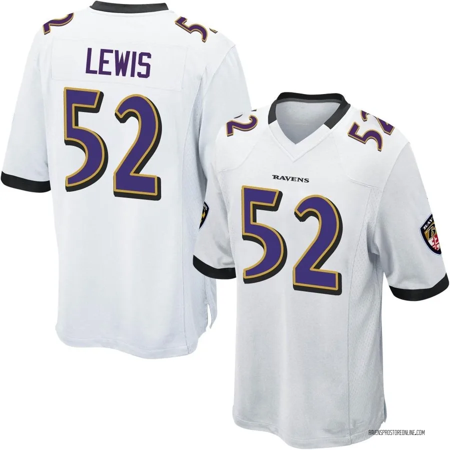 Ray Lewis Baltimore Ravens Youth Game Nike Jersey - White