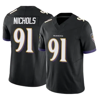 Rayshad Nichols Baltimore Ravens Men's Limited Vapor F.U.S.E. Nike Jersey - Black