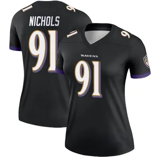 Rayshad Nichols Baltimore Ravens Women's Legend Nike Jersey - Black