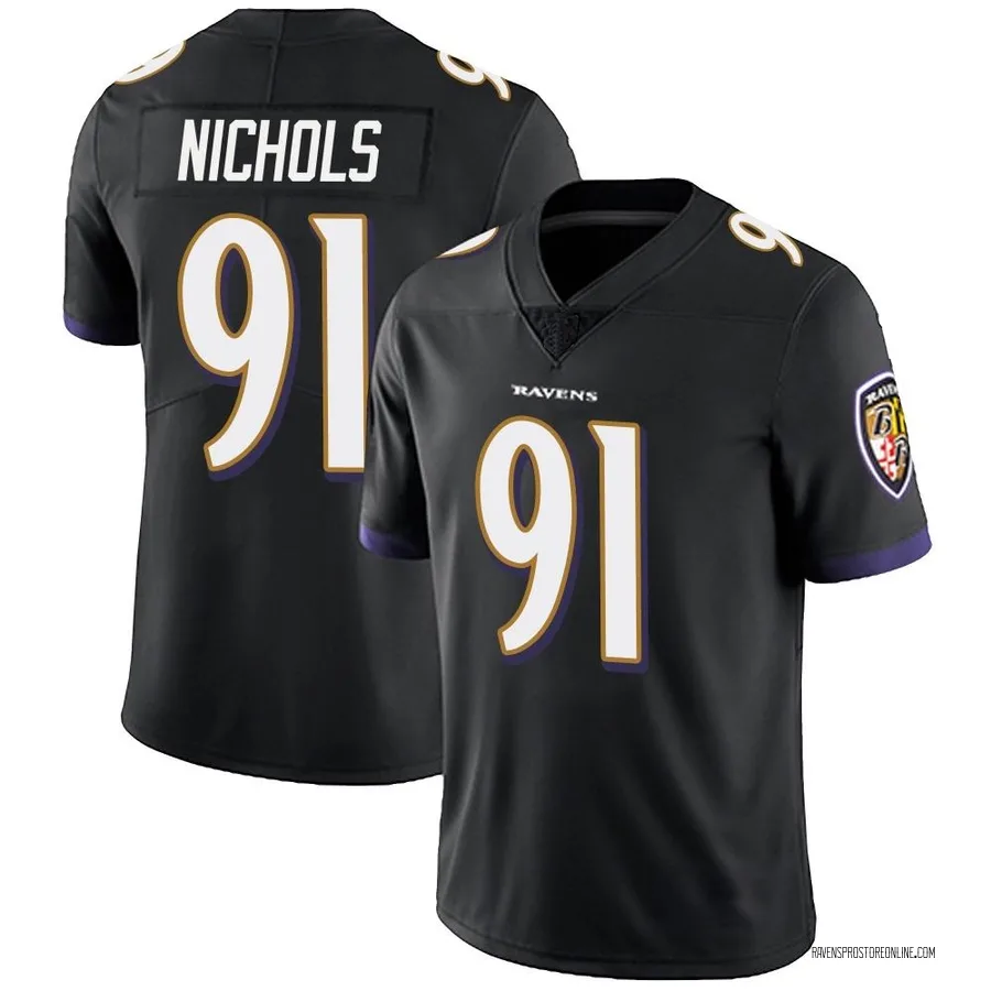 Rayshad Nichols Baltimore Ravens Youth Limited Alternate Vapor Untouchable Nike Jersey - Black